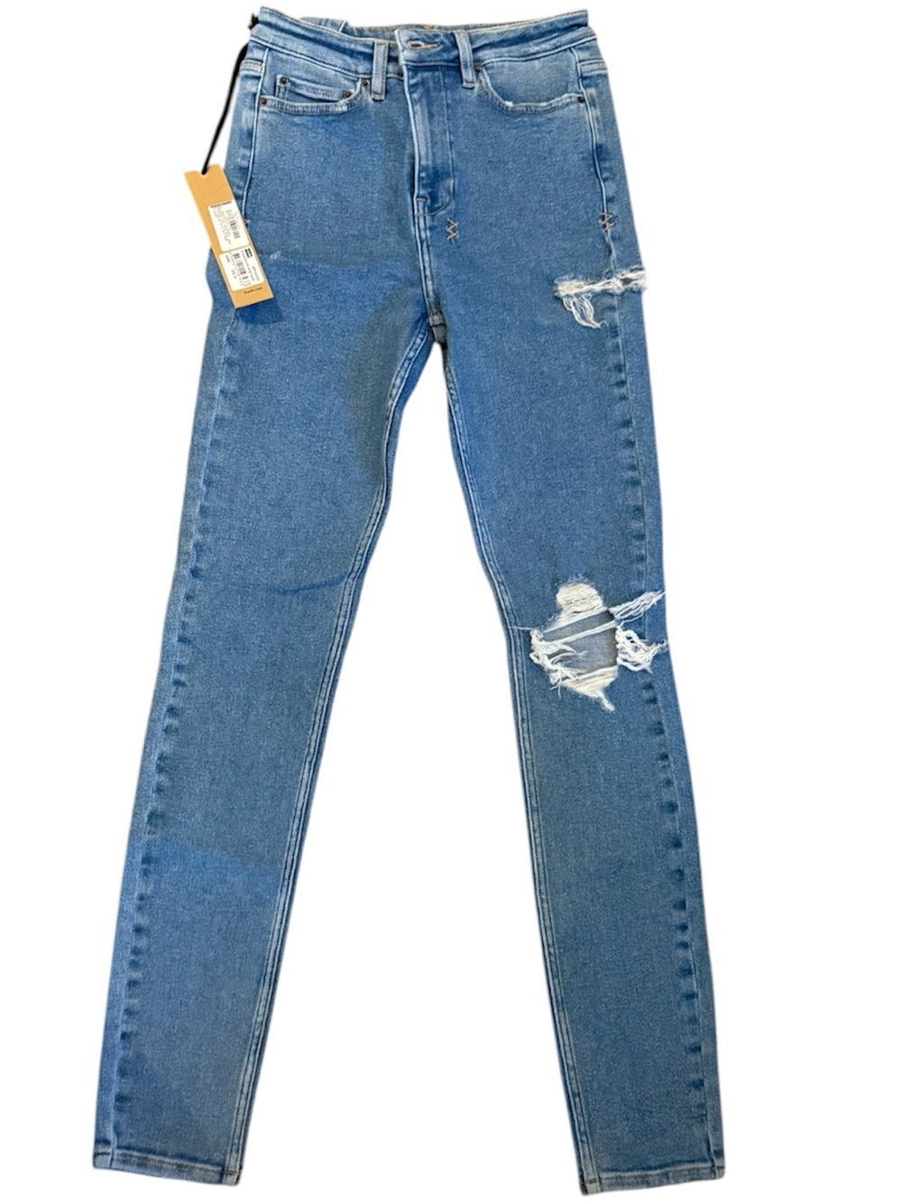 Ksubi Distressed vintage blue high waisted extra heritage trashed.